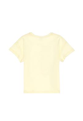 Kız Çocuk Limon Bisiklet Yaka Pamuk Renkli Uspa Baskılı Tişört - 50306191006