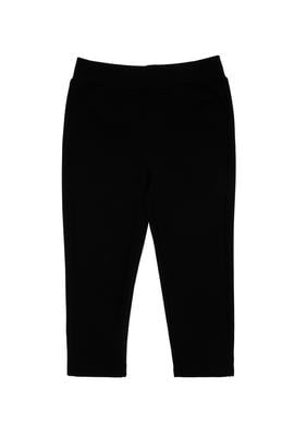 Kız Çocuk Siyah 3/4 Boy İnterlok Tayt - 50306792008