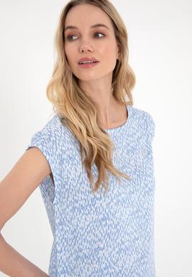 Kadın Açık Mavi Kısa Kollu Gömlek - 50280956005