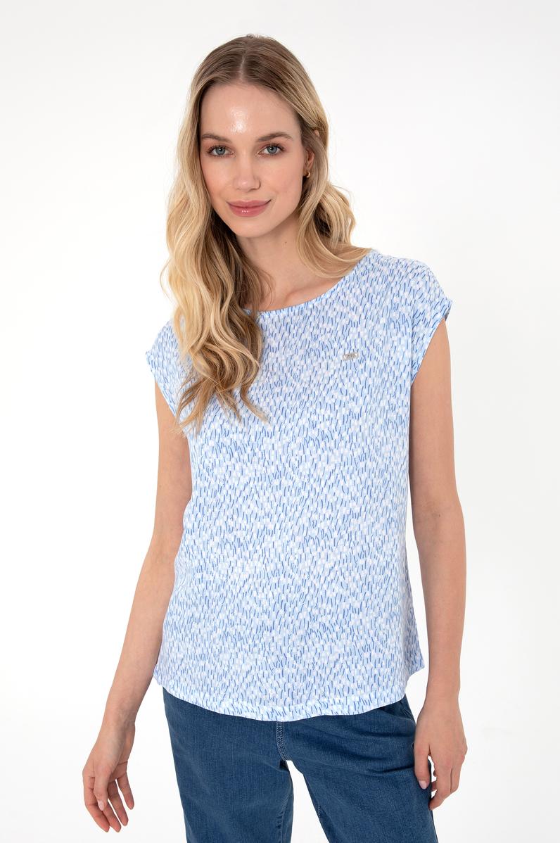 Kadın Açık Mavi Kısa Kollu Gömlek