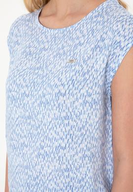 Kadın Açık Mavi Kısa Kollu Gömlek - 50280956005