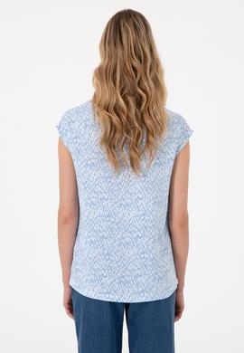 Kadın Açık Mavi Kısa Kollu Gömlek - 50280956005