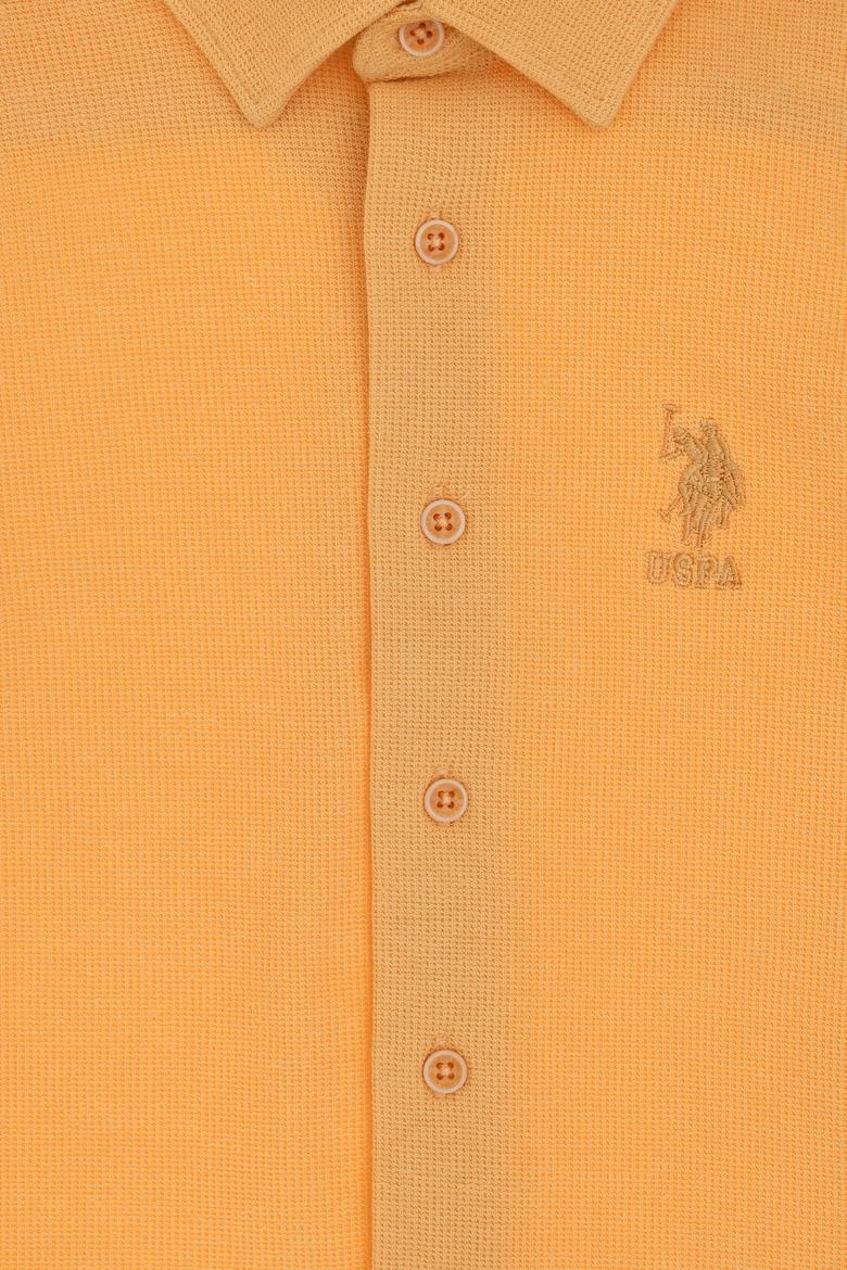 Erkek Çocuk Turuncu Örme Gömlek - 50300743025