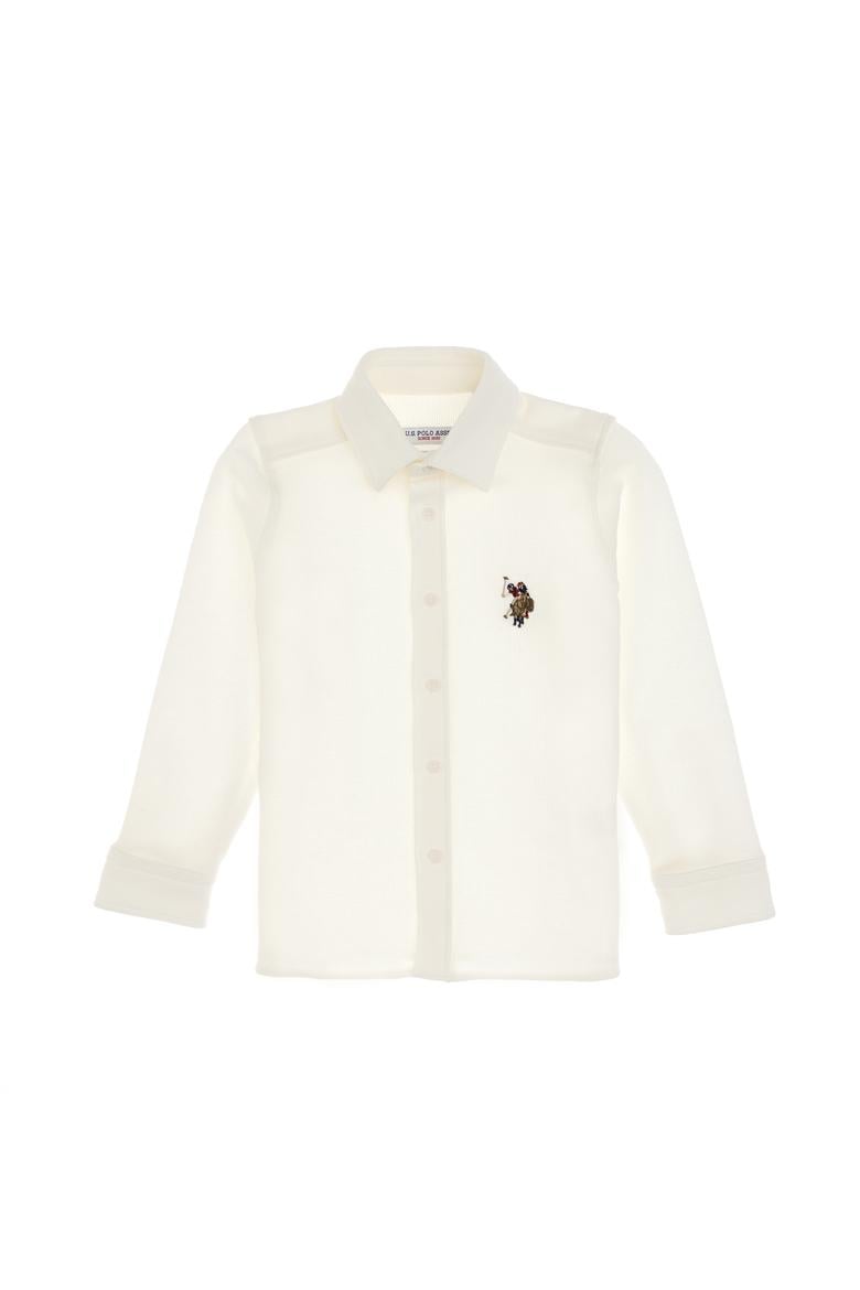 Erkek Çocuk Beyaz Örme Gömlek - 50300752031