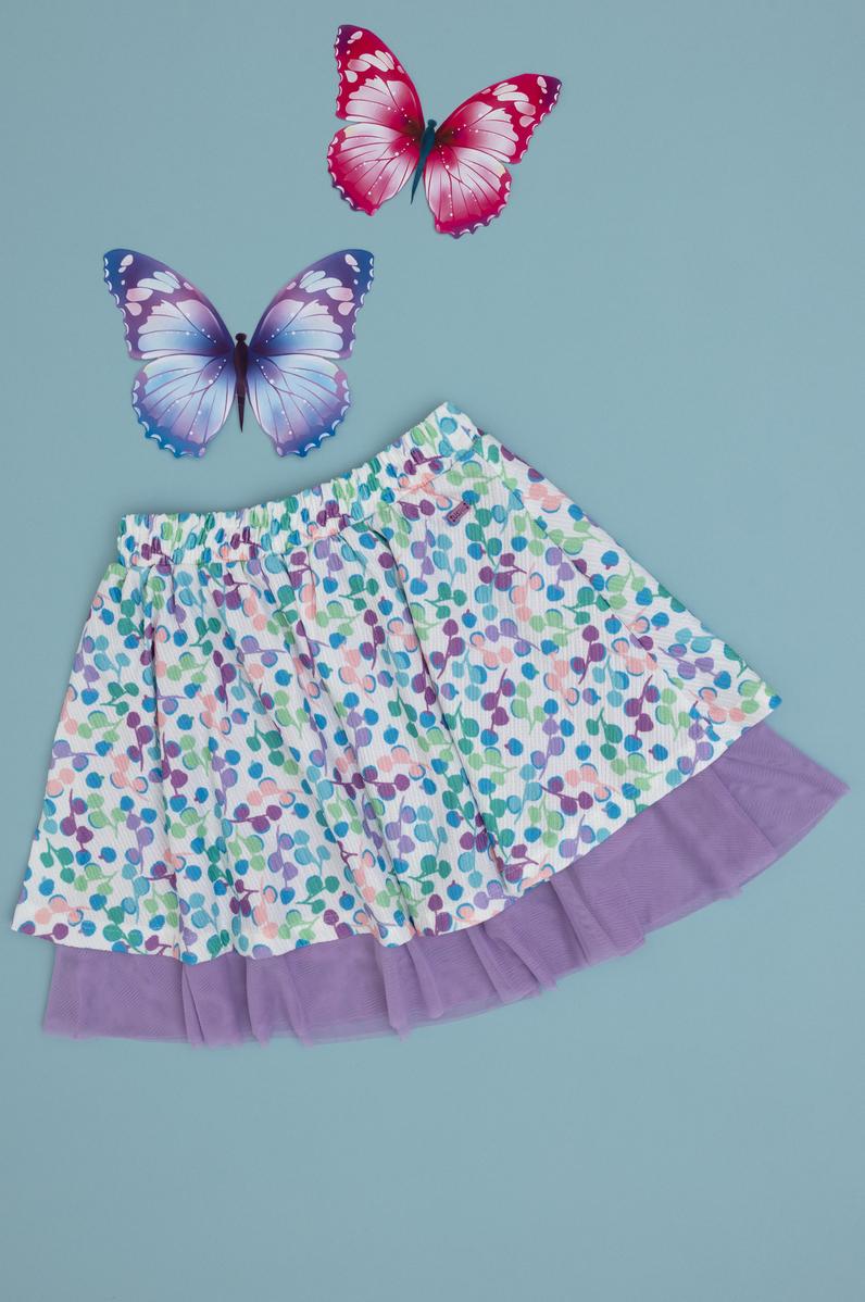 Kız Çocuk Lila Örme Etek