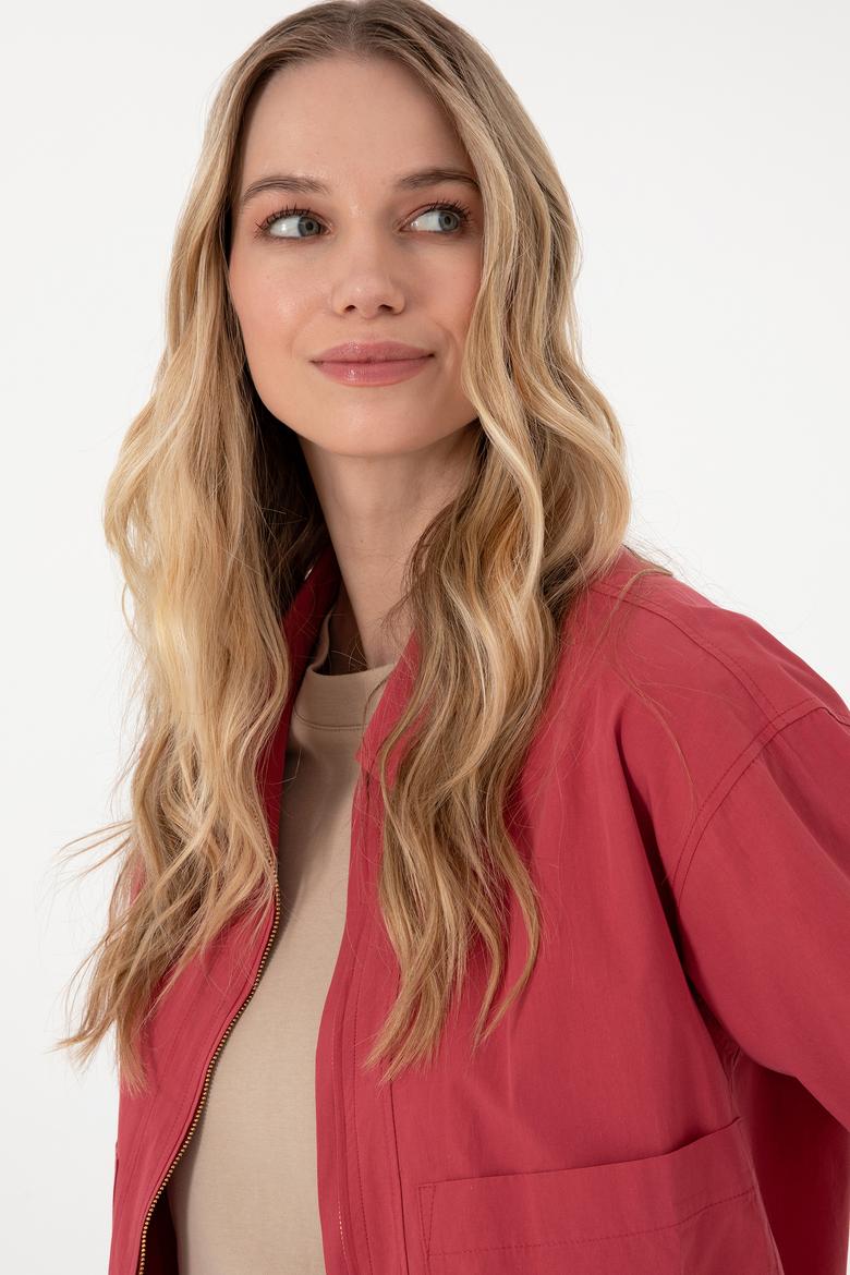 Kadın Vişne DOKUMA MONT - 50305579011