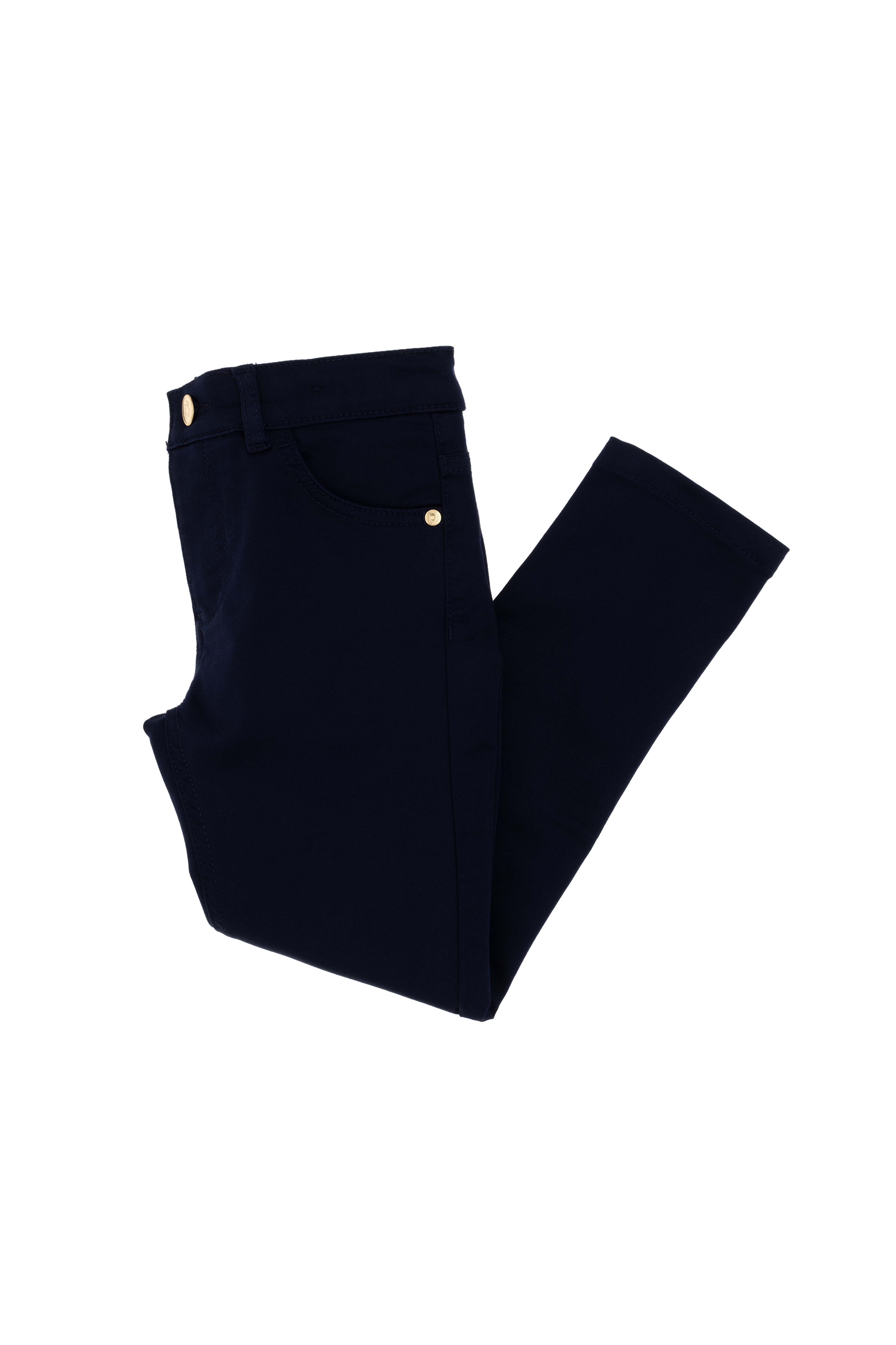 Kız Çocuk Lacivert Toothpick Fit Kanvas Pantolon - Image 3
