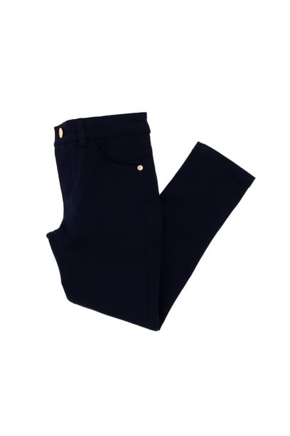 Kız Çocuk Lacivert Toothpick Fit Kanvas Pantolon