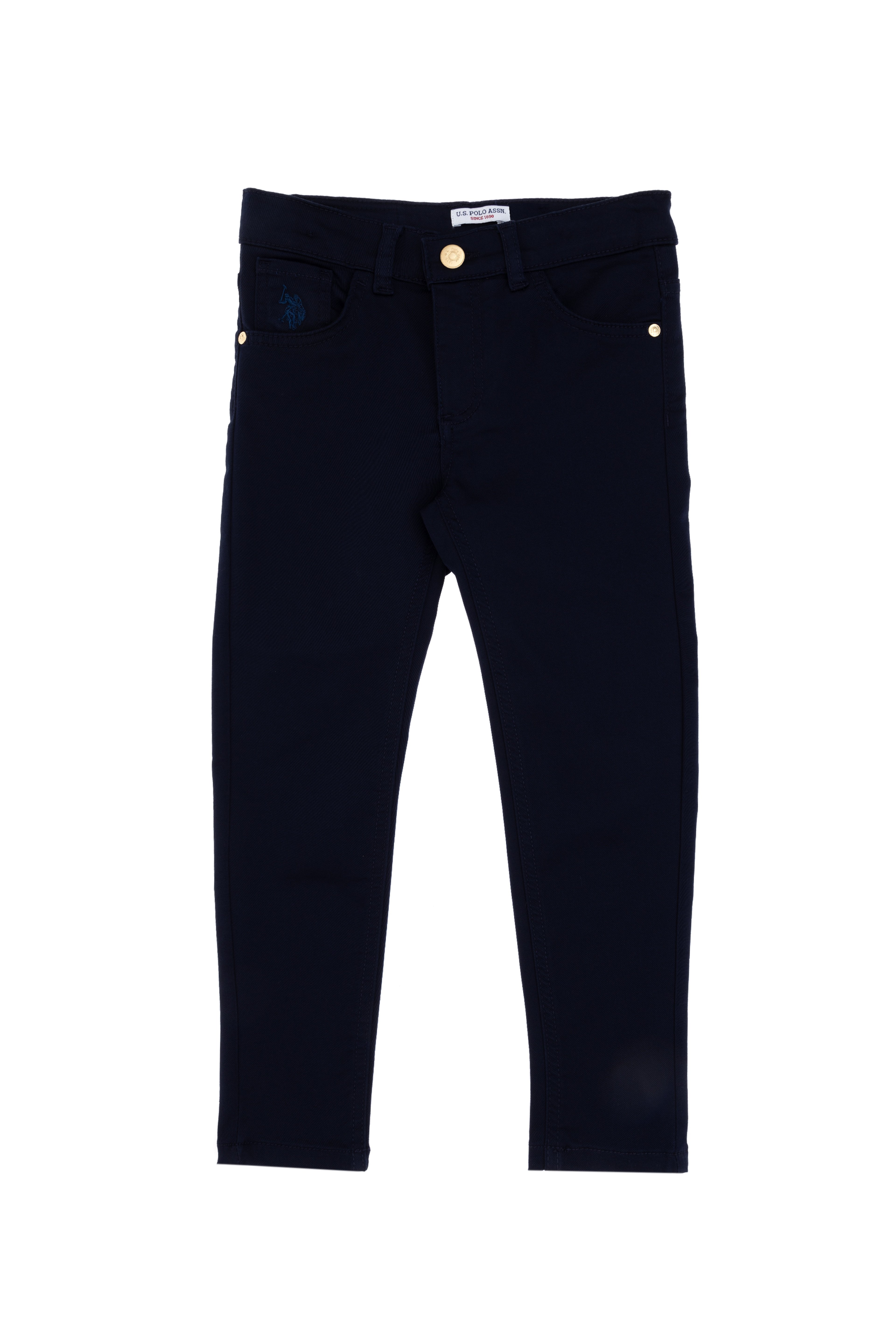 Kız Çocuk Lacivert Toothpick Fit Kanvas Pantolon - Image 4