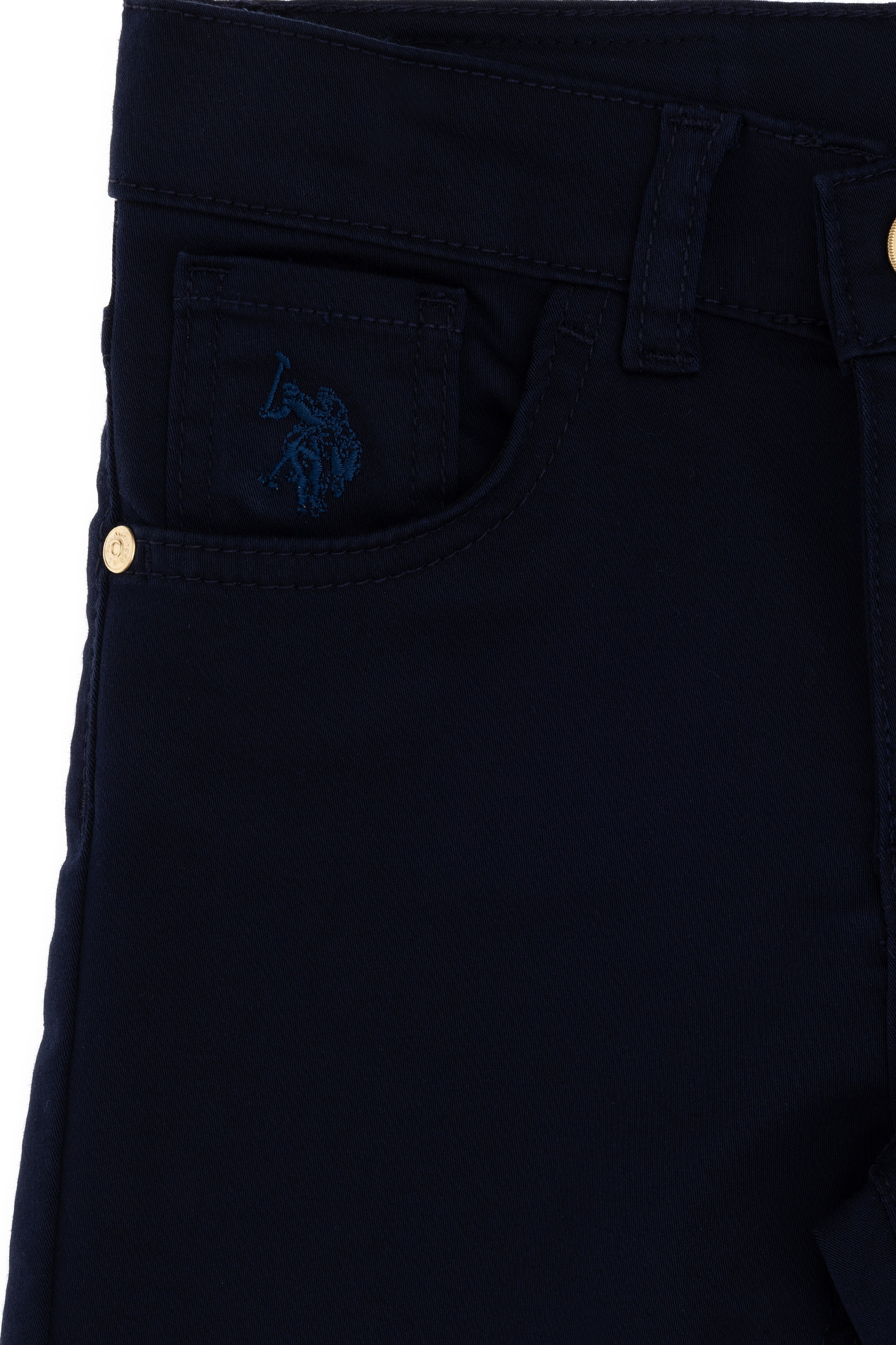 Kız Çocuk Lacivert Toothpick Fit Kanvas Pantolon - Image 5