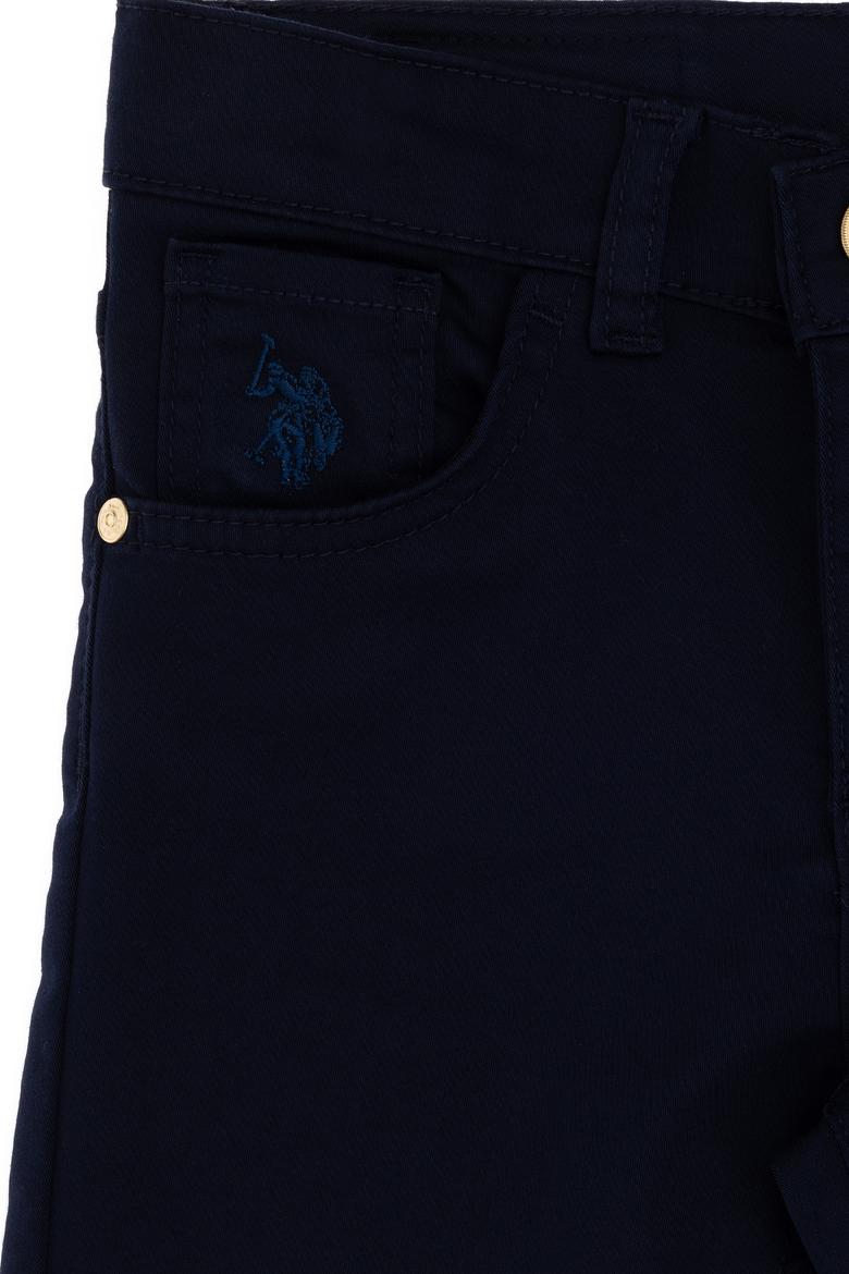 Kız Çocuk Lacivert Toothpick Fit Kanvas Pantolon - 50309130002