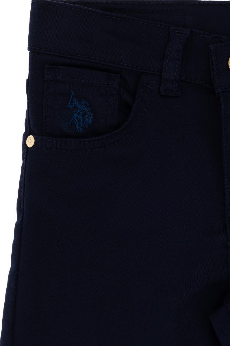 Kız Çocuk Lacivert Toothpick Fit Kanvas Pantolon