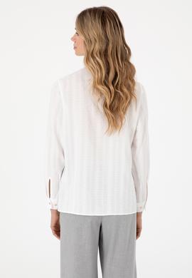 Kadın Beyaz Uzun Kollu Gömlek - 50299631007