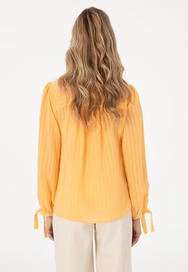 Kadın Turuncu Uzun Kollu Gömlek - 50299609010