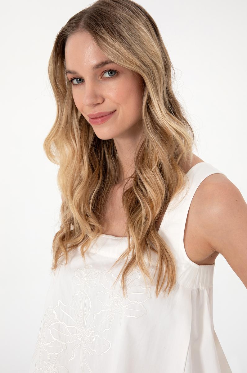 Kadın Krem Askılı Blzuz