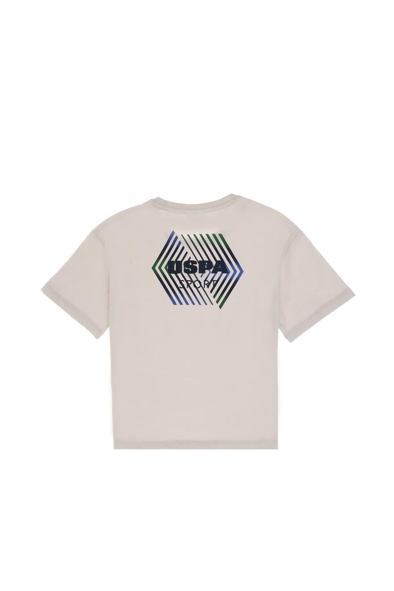 Erkek Çocuk Açık Gri Comfort Bisiklet Yaka Tişört - 50300064009