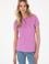 Kadın Fuşya Basic Polo Yaka Tişört