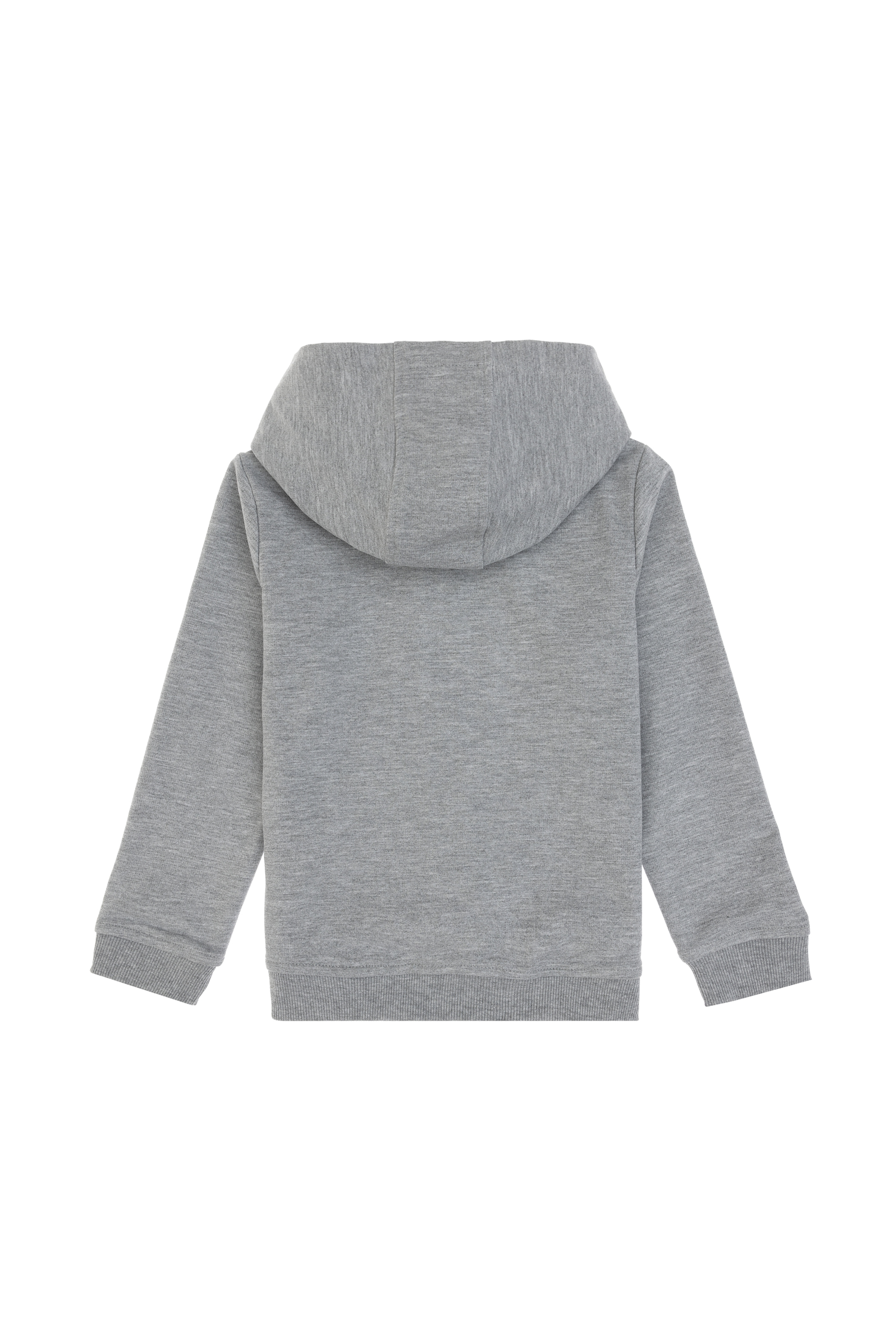 Erkek Çocuk Gri Melanj Basic Sweatshirt - Image 2