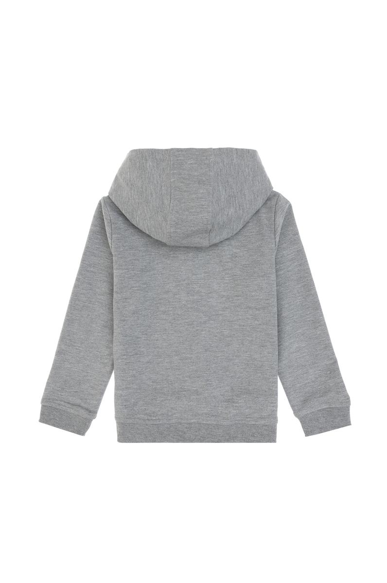 Erkek Çocuk Gri Melanj Basic Sweatshirt