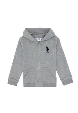 Erkek Çocuk Gri Melanj Basic Sweatshirt - 50304854020