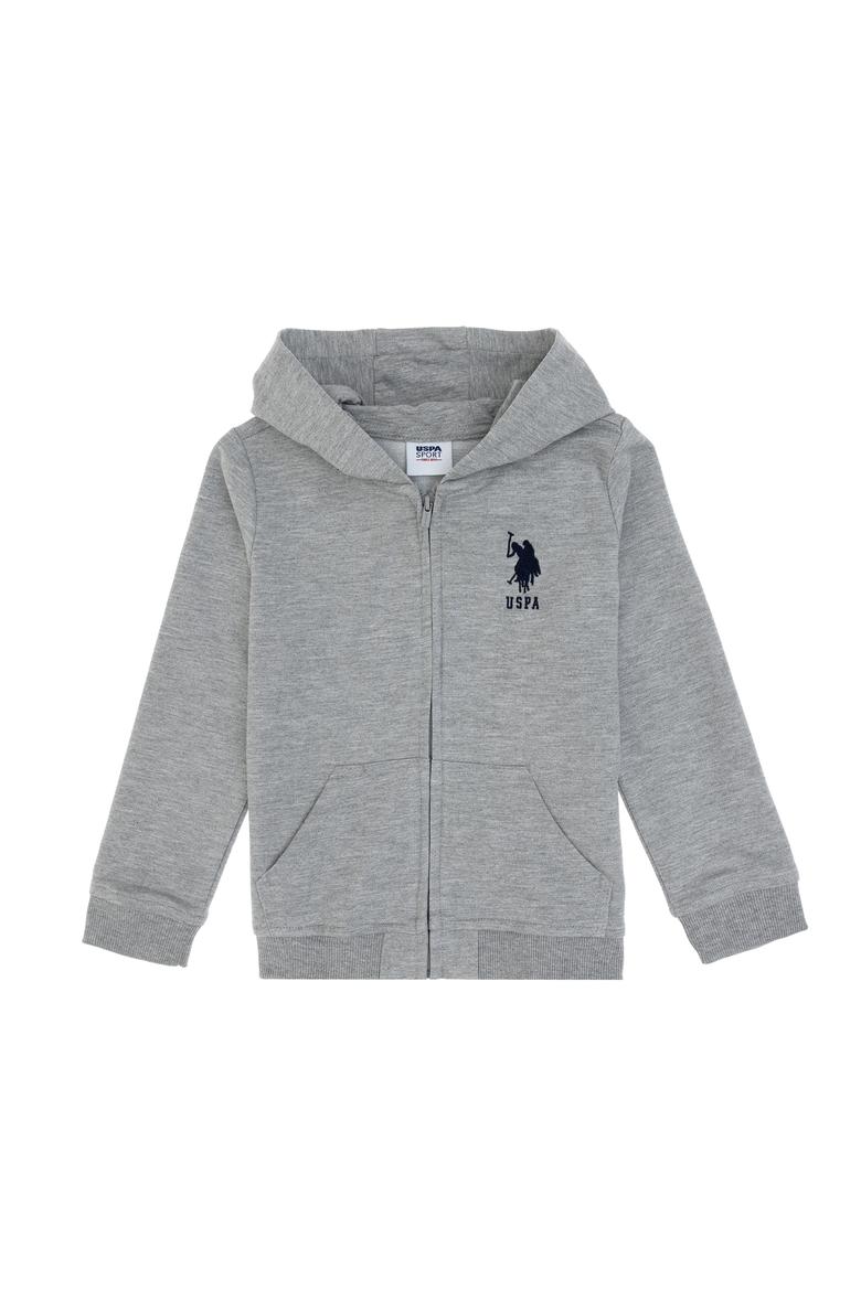 Erkek Çocuk Gri Melanj Basic Sweatshirt