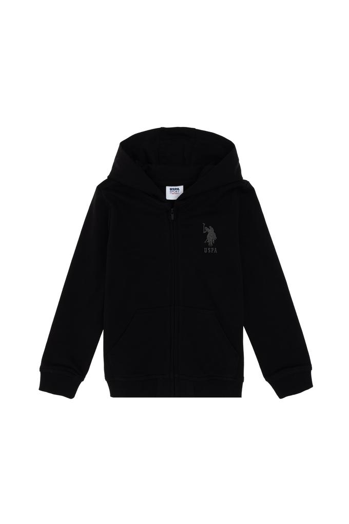 Erkek Çocuk Siyah Basic Sweatshirt