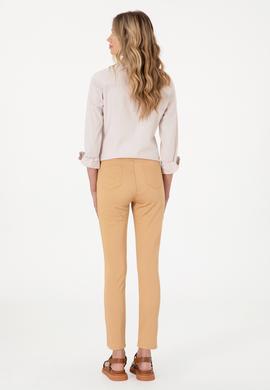 Kadın Camel Toothpick Fit Kanvas Pantolon - 50307940003