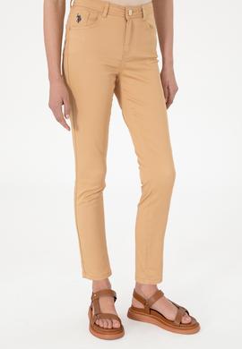 Kadın Camel Toothpick Fit Kanvas Pantolon - 50307940003