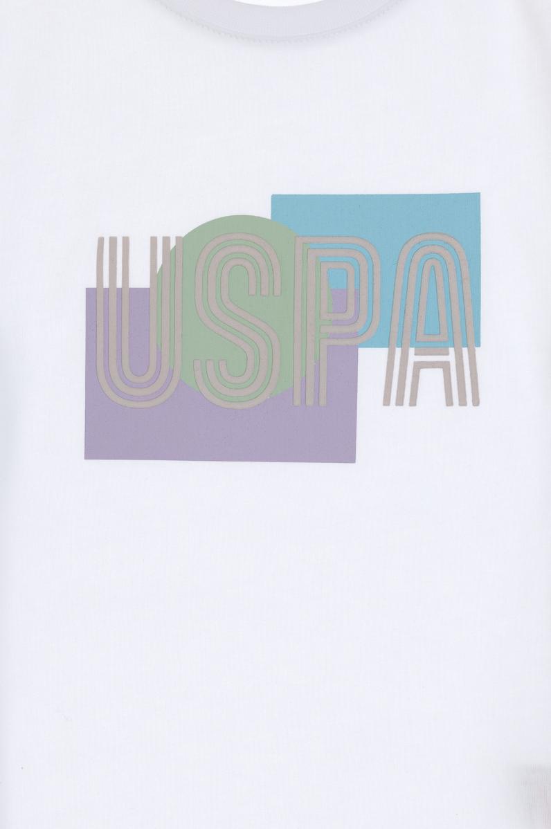 Erkek Çocuk Beyaz Bisiklet Yaka Tişört