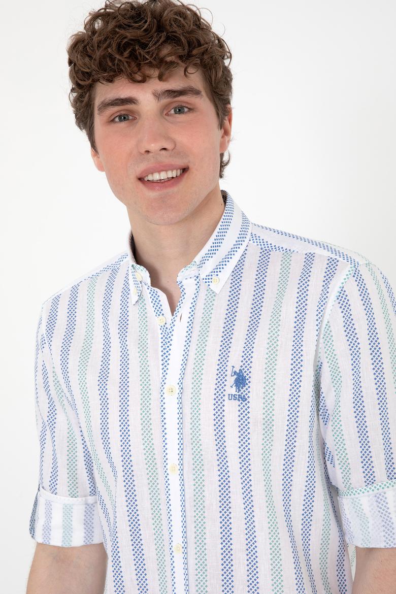 Erkek Saks Uzun Kollu Gömlek - 50283717017