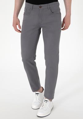 Erkek Gri Kanvas Pantolon - 50291156481