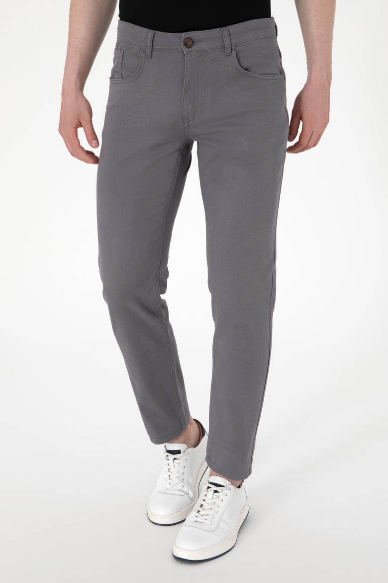 Erkek Gri Kanvas Pantolon - 50291156481