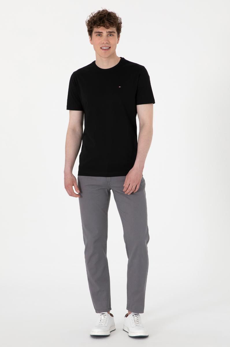 Erkek Gri Kanvas Pantolon