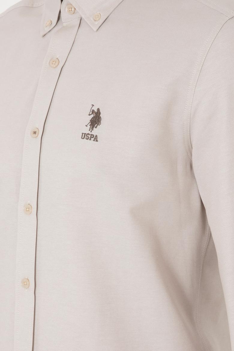 Erkek Taş Uzun Kollu Basic Gömlek - 50298009070