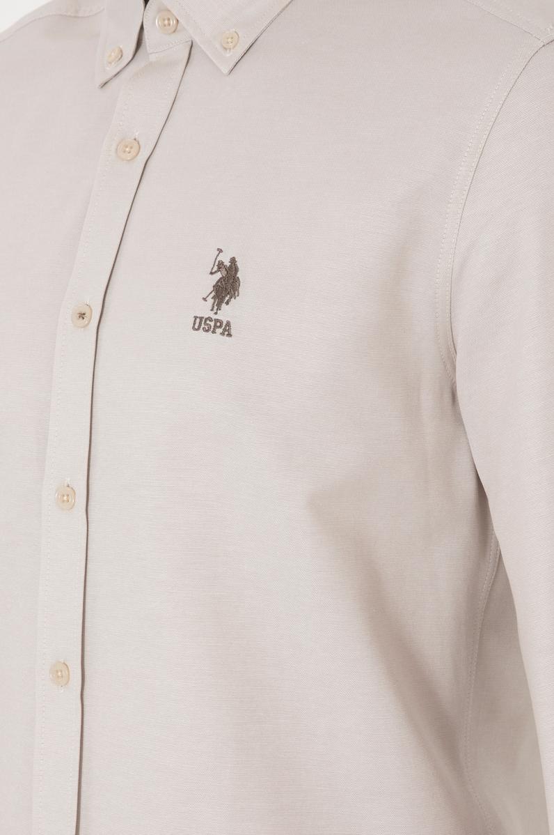 Erkek Taş Uzun Kollu Basic Gömlek