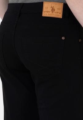 Erkek Slim Fit Siyah Kanvas Pantolon - 50299193054