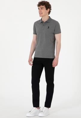 Erkek Slim Fit Siyah Kanvas Pantolon - 50299193054