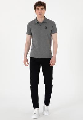 Erkek Slim Fit Siyah Kanvas Pantolon - 50299193054