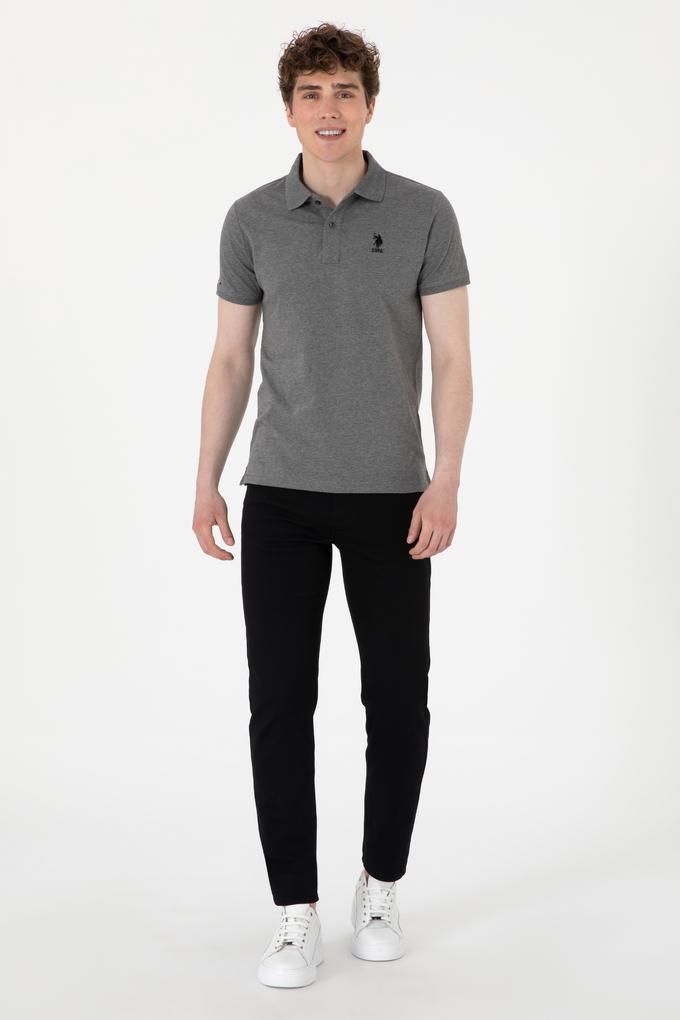 Erkek Slim Fit Siyah Kanvas Pantolon