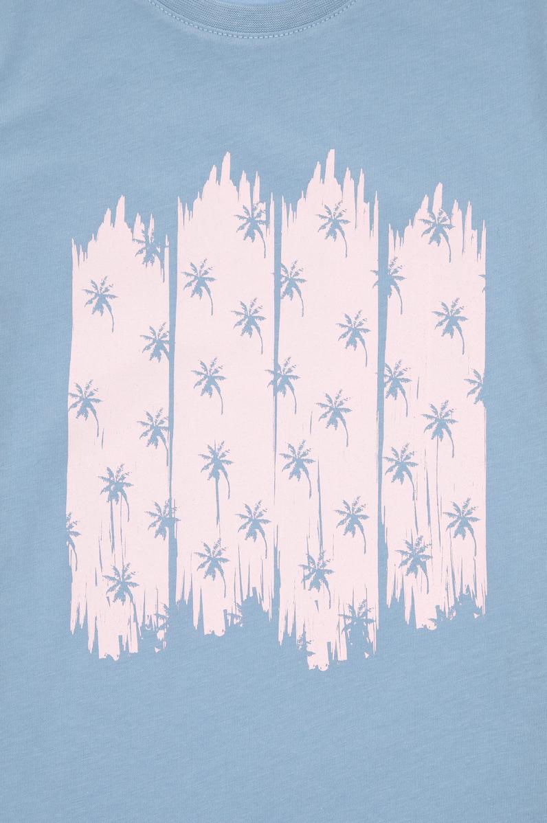 Erkek Çocuk Mavi Bisiklet Yaka Tişört