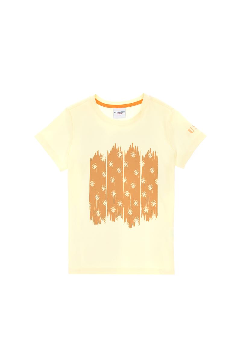 Erkek Çocuk Limon Bisiklet Yaka Tişört