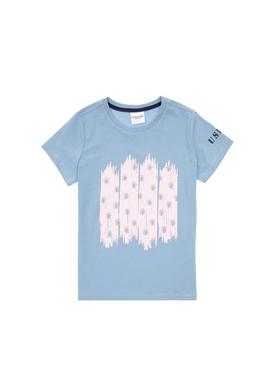 Erkek Çocuk Mavi Bisiklet Yaka Tişört - 50307266013