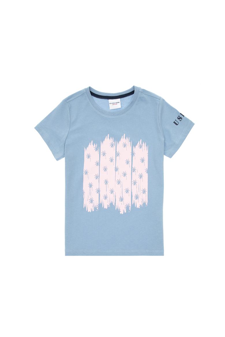 Erkek Çocuk Mavi Bisiklet Yaka Tişört