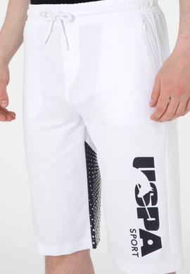 Erkek Beyaz Örme Şort - 50282013003