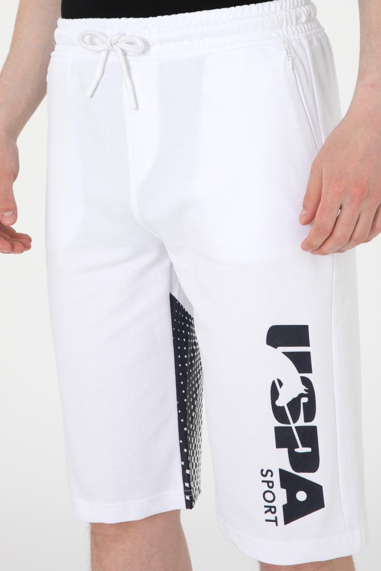 Erkek Beyaz Örme Şort - 50282013003