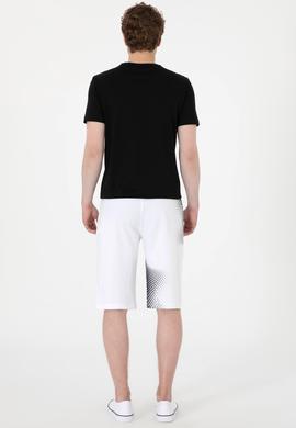 Erkek Beyaz Örme Şort - 50282013003