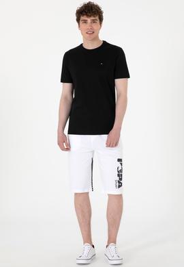 Erkek Beyaz Örme Şort - 50282013003