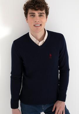 Erkek Lacivert Basic Kazak - 50288879008