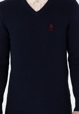 Erkek Lacivert Basic Kazak - 50288879008