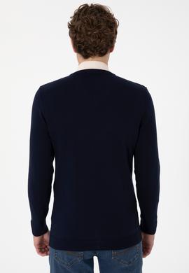 Erkek Lacivert Basic Kazak - 50288879008